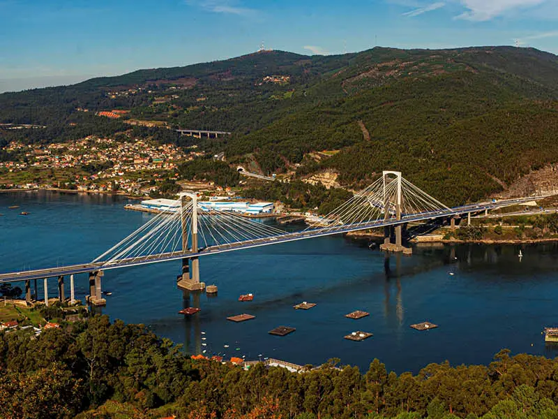 Vista panorámica de Vigo y su ría