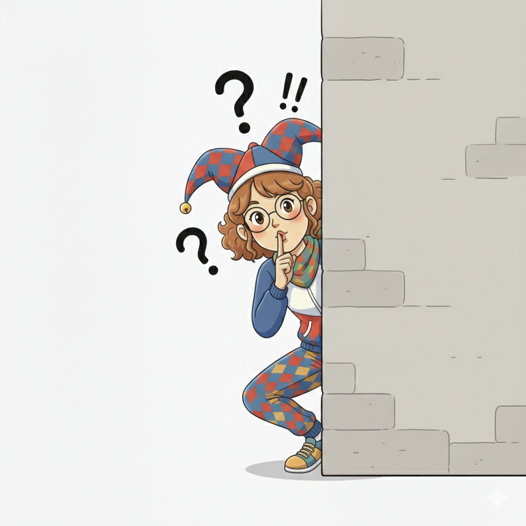 Monitora buscando pistas